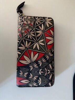 Tory Burch Floral Zip Wallet